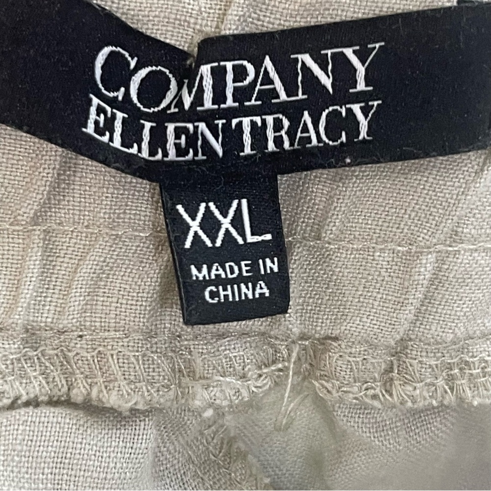 Company by Ellen Tracy Linen Pull On Shorts XXL - Picture 5 of 7